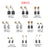20Pcs 10 Sizes Electric Motor Carbon Brushes Replacement For Power Tool