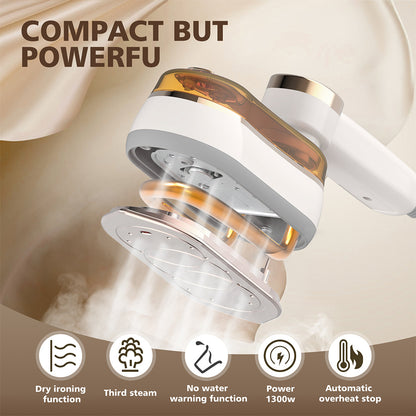 1200W Portable  LCD Steam Iron Machine Steamer Handheld Garment Clothes Ironing