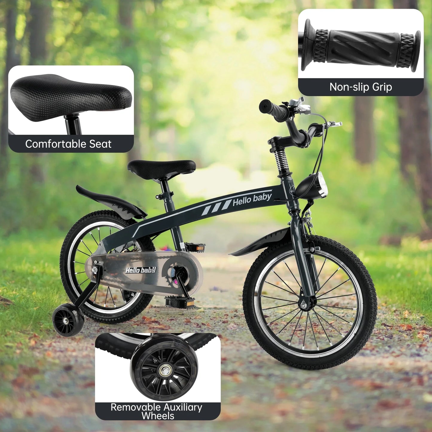 Kid's bike children bicycle with LED headlight boys and girls gift (Copy)