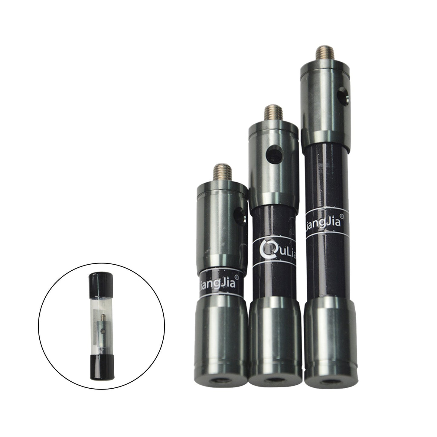 3/4/5 inch Archery Carbon Stabilizer Bar Short Side Extender