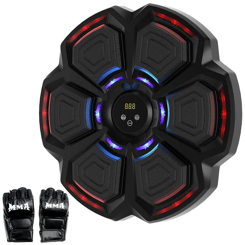 Bluetooth Smart Music Boxing Machine – Wall-Mounted Reflex & Fitness Trainer for Home, Office & Gym
