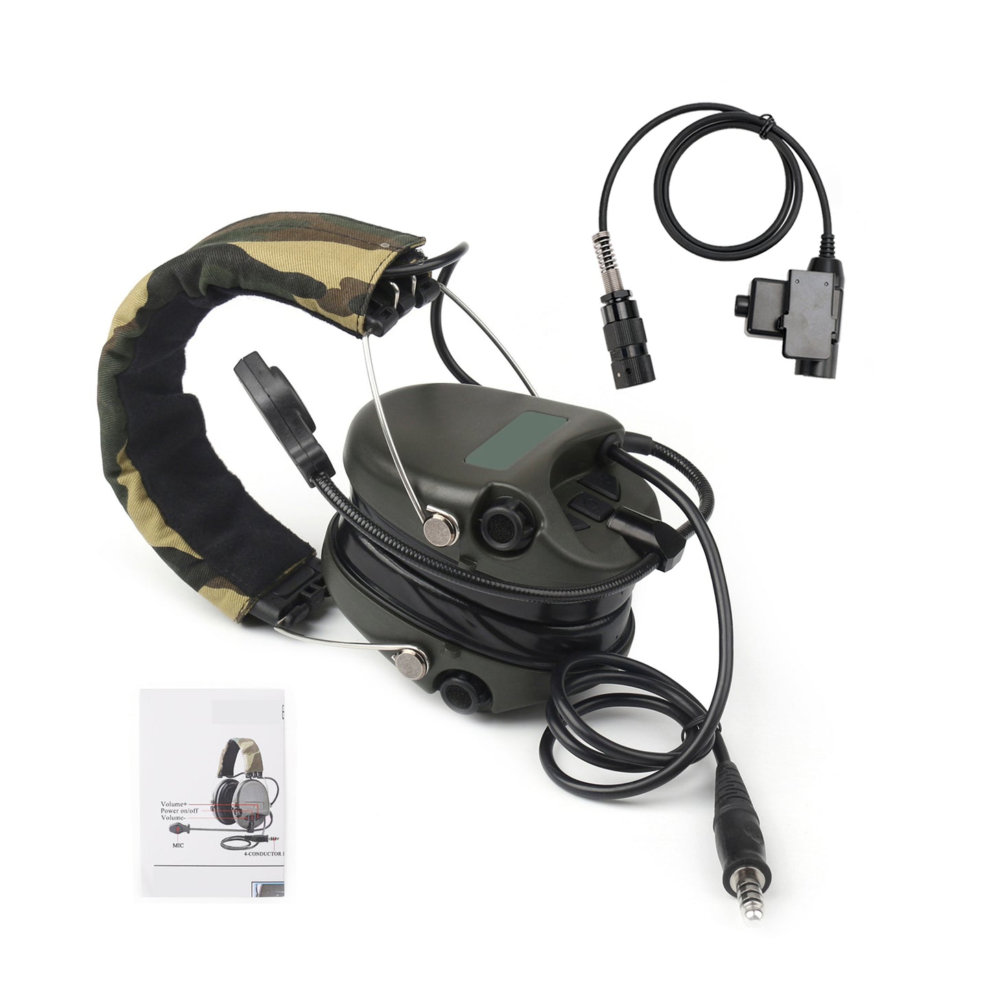 H60 Sound Pickup Noise Reduction Headset 6-Pin U94 PTT For AN/PRC148 PRC152 U329