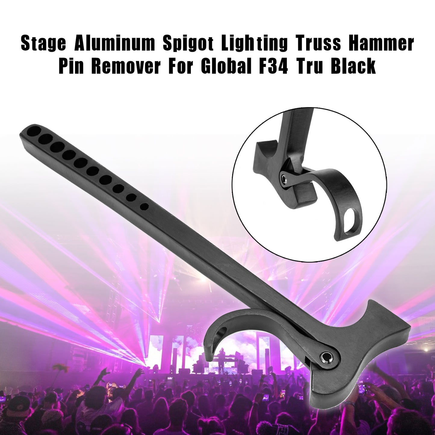 Stage Aluminum Spigot Lighting Truss Hammer Pin Remover For Global F34 Tru Black
