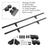 6.6FT Round Tube Rolling Library Sliding Ladder Hardware Kit with Brake