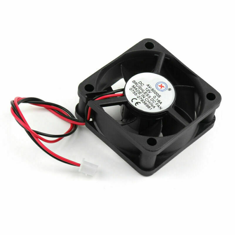 2 Cooling Computer PC DC Pin 50x50x20mm Brushless Fan F10 12V 5020s Wire 0.18A