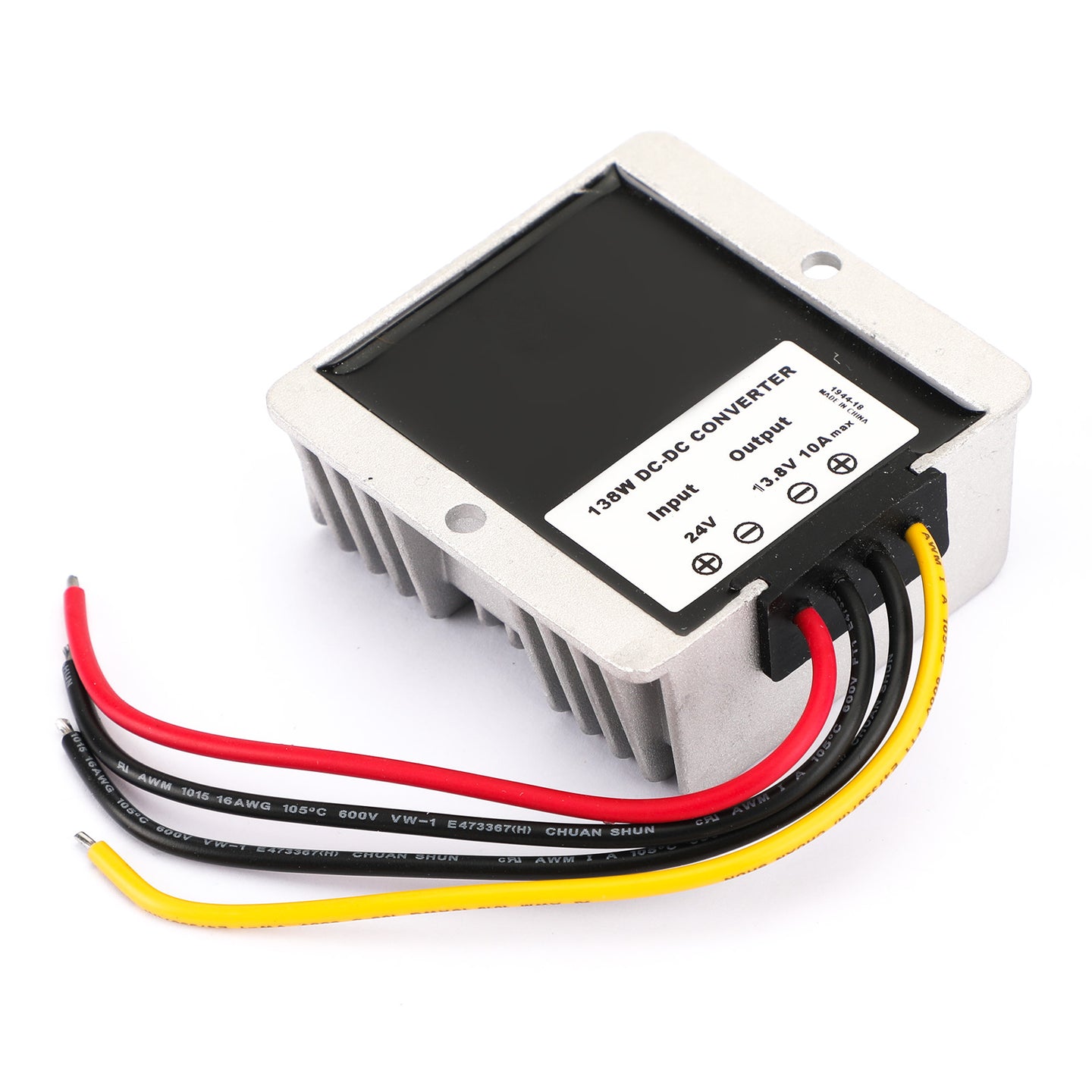 WaterProof 24V to 13.8V 10A 138W Step Down DC/DC Power Converter Regulator US