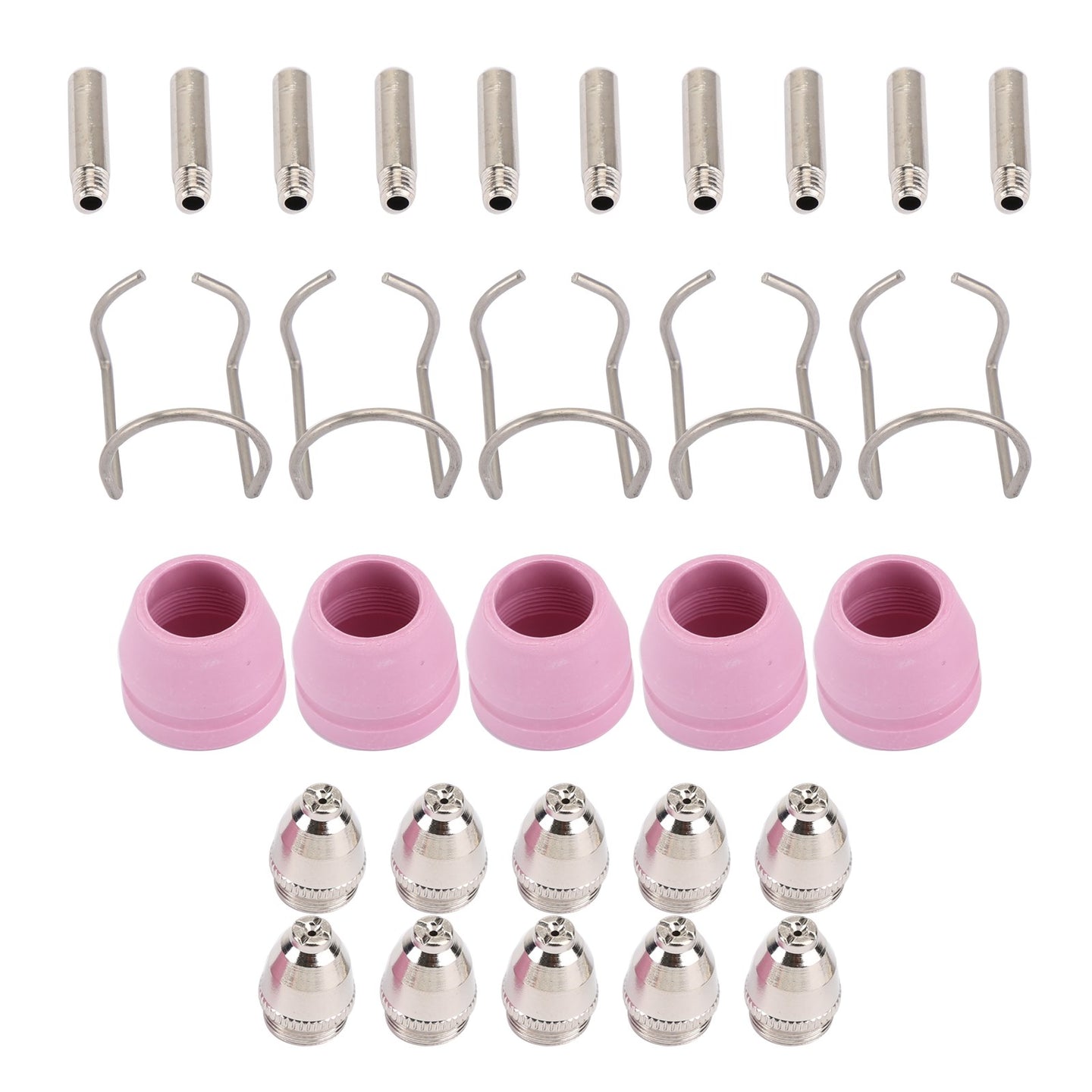Areyourshop 30Pc AG-60 SG-55 Plasma Cutter Torch Consumables Electrode Tips Shield Guide
