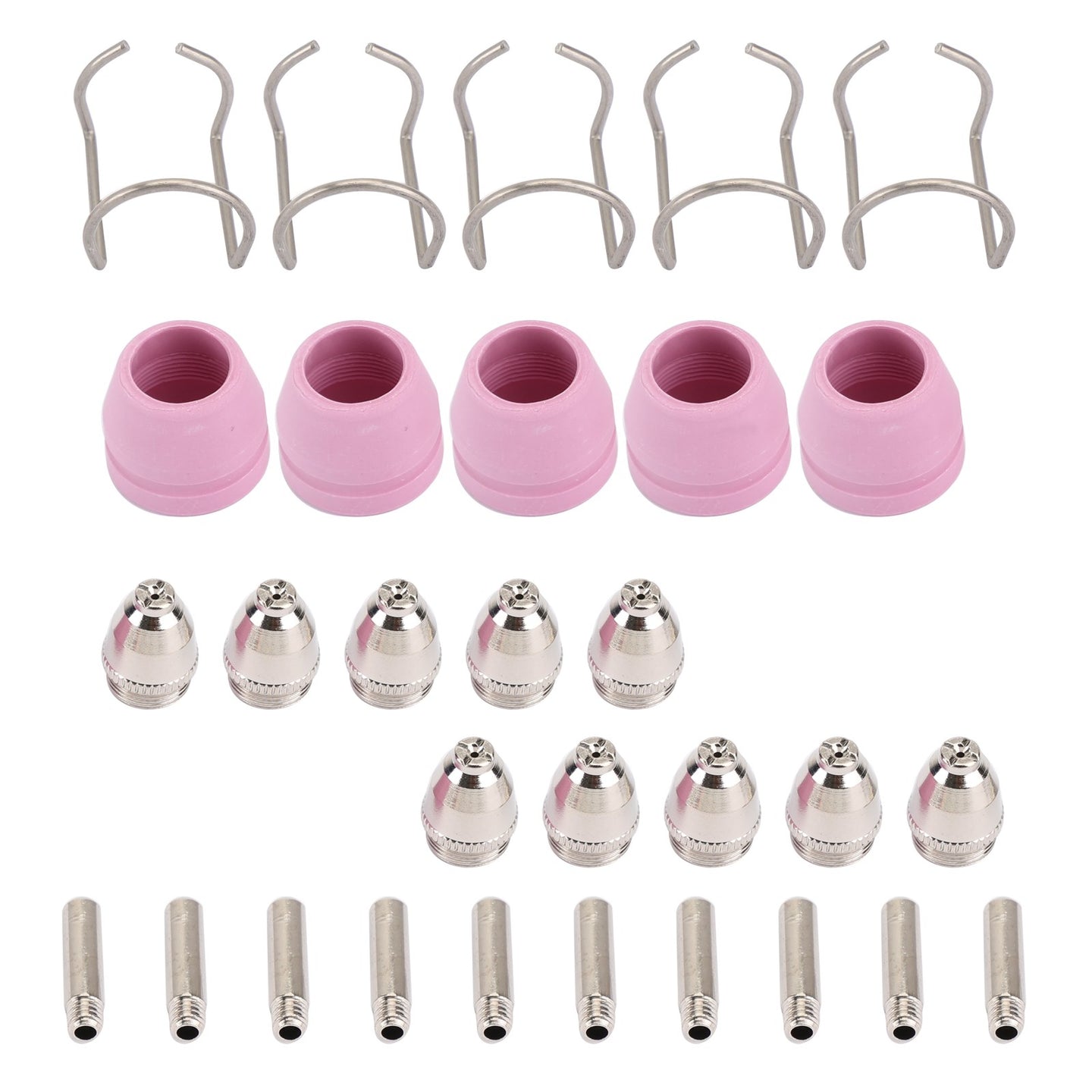 Areyourshop 30Pc AG-60 SG-55 Plasma Cutter Torch Consumables Electrode Tips Shield Guide