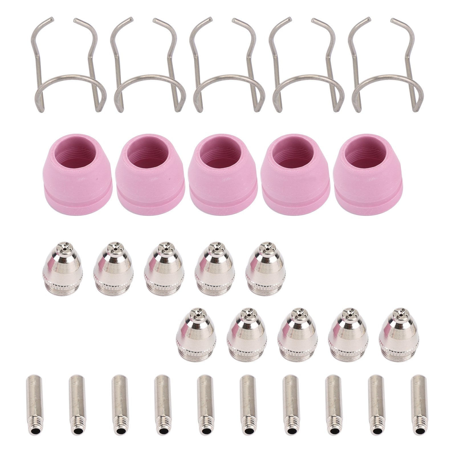 Areyourshop 30Pc AG-60 SG-55 Plasma Cutter Torch Consumables Electrode Tips Shield Guide
