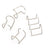 Areyourshop 30Pc AG-60 SG-55 Plasma Cutter Torch Consumables Electrode Tips Shield Guide