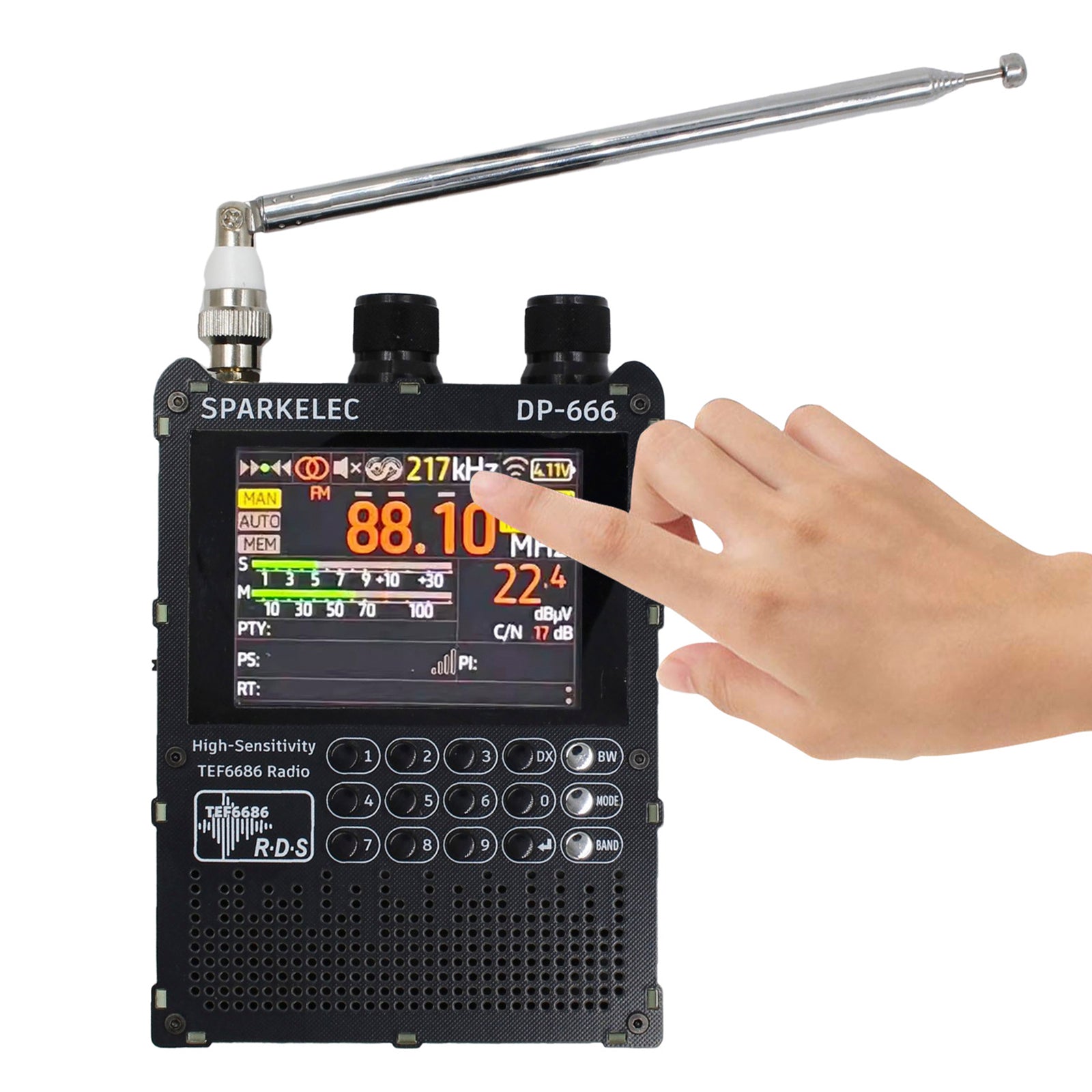 TEF6686 DSP Radio DP-666 High Sensitivity Full Band FM AM LW MW Shortwave Radio