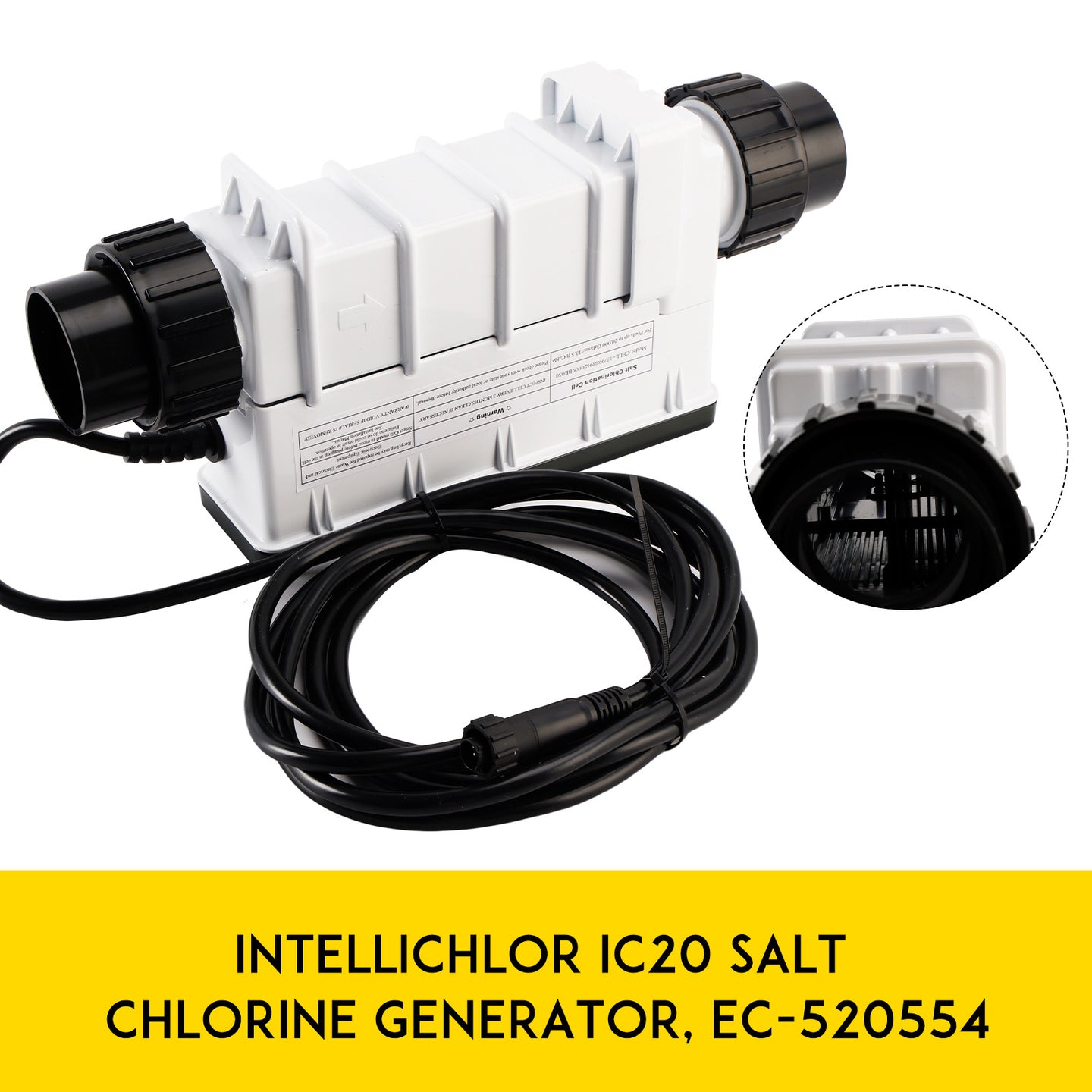 IC20 Salt Chlorine Generator System, Replacement for Pentair IntelliChlor, for Pools up to 20,000 Gallons