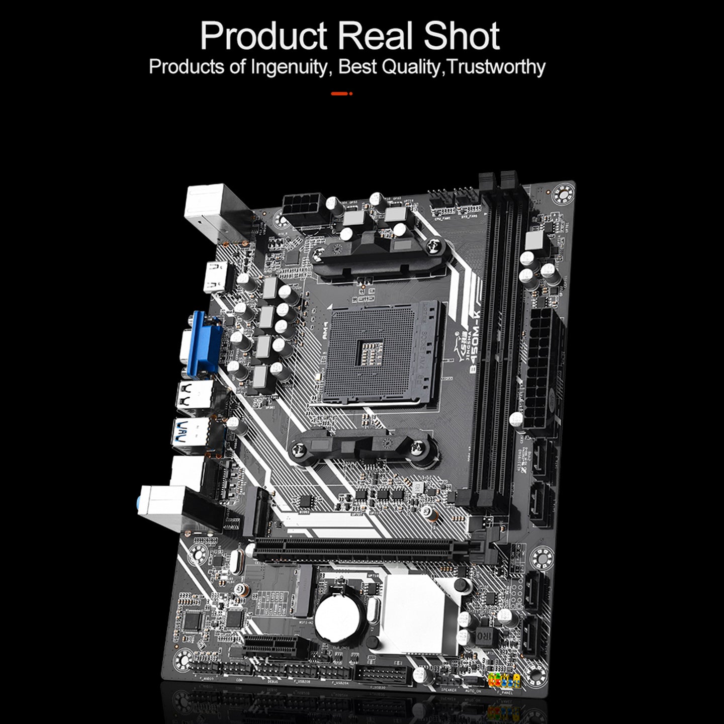 B450M-K Computer Motherboard Desktop DDR4 AM4 CPU WIFI NVME Gigabit Network Card