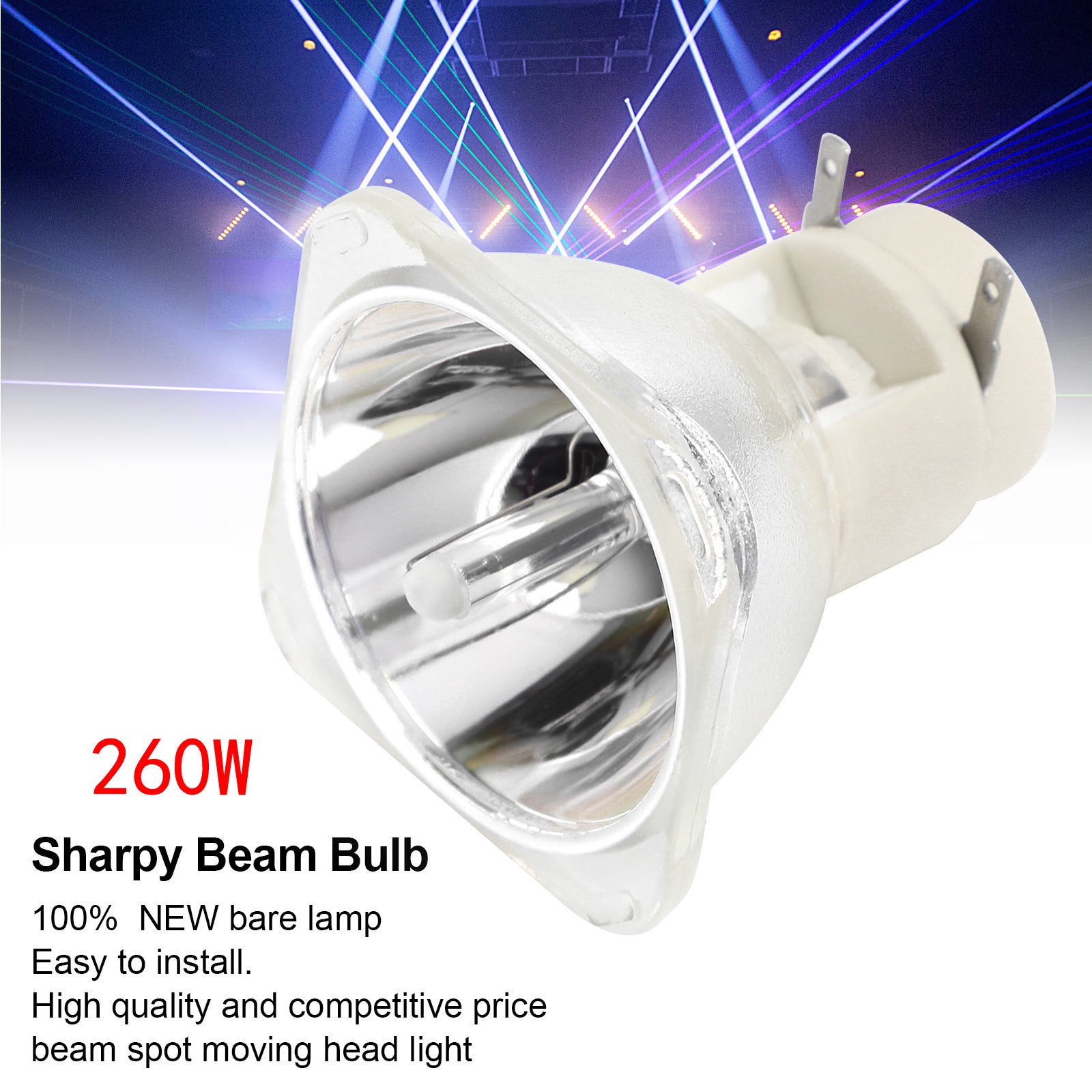 Replacement 10R 260W Bulb – Sharpy Beam Moving Head Stage Lamp