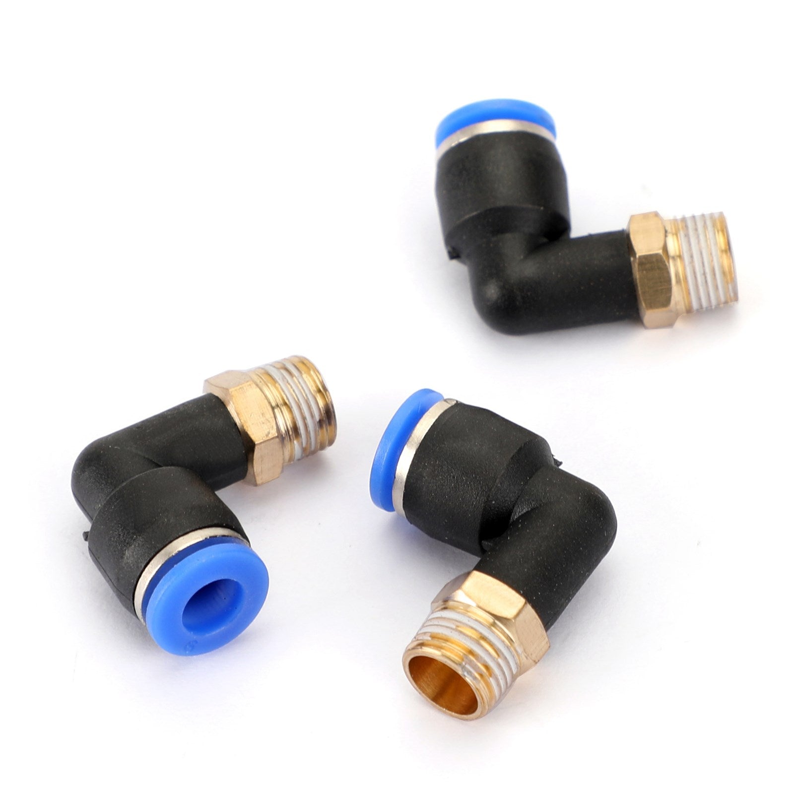 10Pcs Pneumatic 1/4 Tube X 1/8 Npt Male Swivel L Push To Connect Fitting UE
