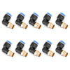 10Pcs Pneumatic 1/4 Tube X 1/8 Npt Male Swivel L Push To Connect Fitting UE