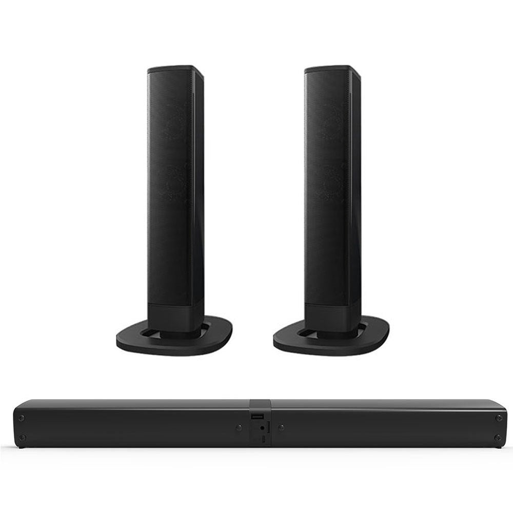 All-in-One Bluetooth Soundbar with Built-in Subwoofer for TV, Movies & Music