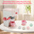 Simulation Pink Coffee Machine Play Kitchen Dishes Set Pretend Toy Kid Gift