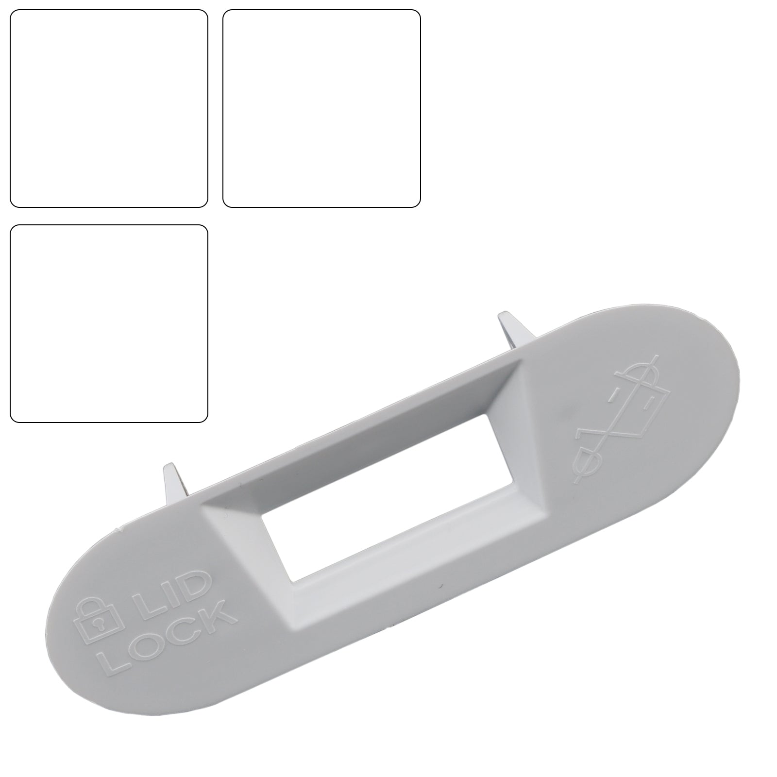 W11545554 Washer Lid Lock Bezel for Whirlpool, Maytag & Kenmore, Replaces AP7018858 (White)