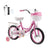 16"/18" Children Princess Bicycle Girls Bike with Removable Training Wheels Pink