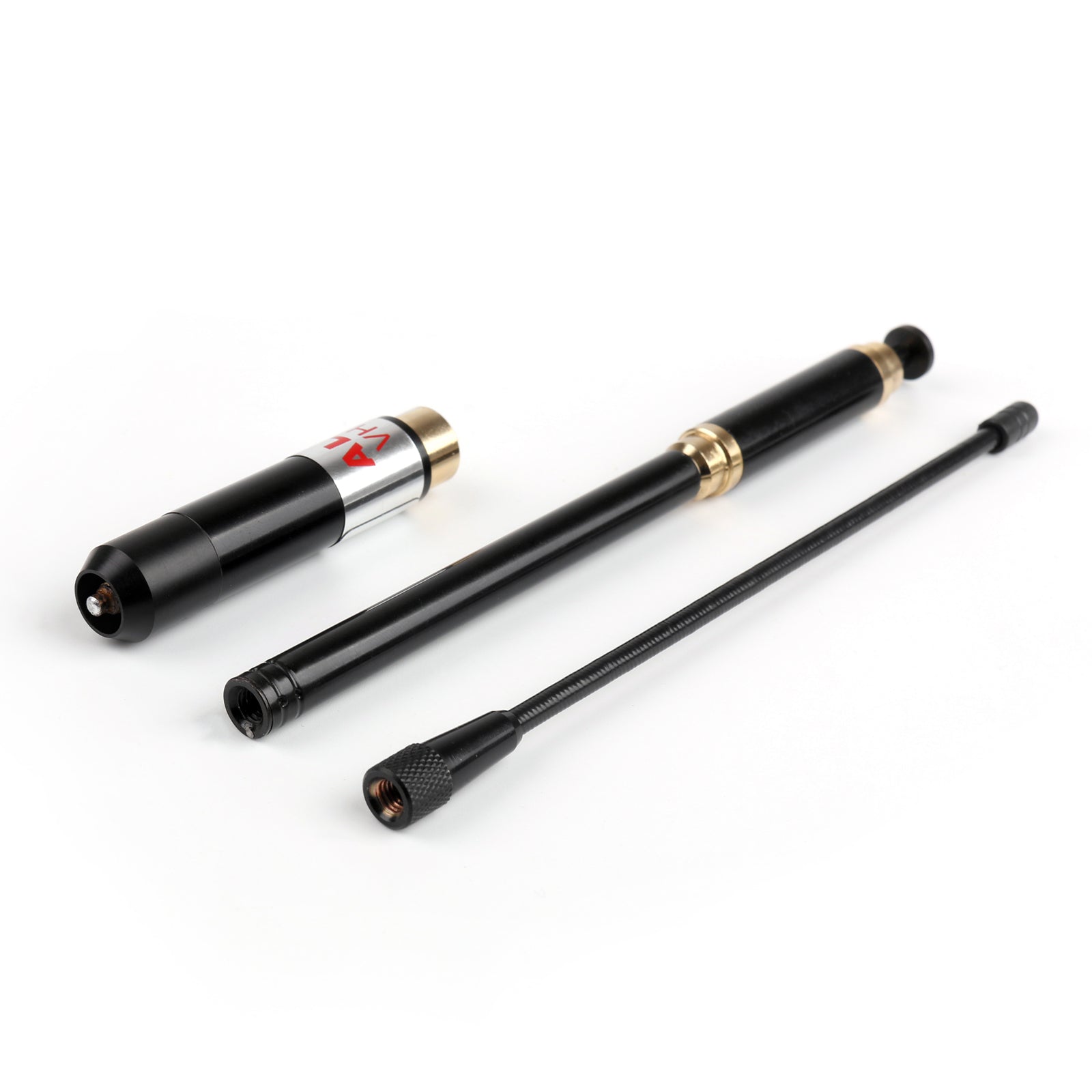 5Pcs AL-800 High Gain Dual Band Extendable Antenna SMA-Male For Icom Yaesu Radio