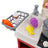 52Pcs Plastic Tableware Kitchen Set With Faucet Water Spray Function Kid Toy