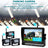 3 Camera Wireless AHD 1080P Backup Camera System with 7" Split Screen Monitor & DVR Recording for Truck, RV, Trailer