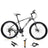 27.5 inches Wheels 21 Speed Adult Mountain Bike Bicycle MTB+Bike Lock+Air Pump