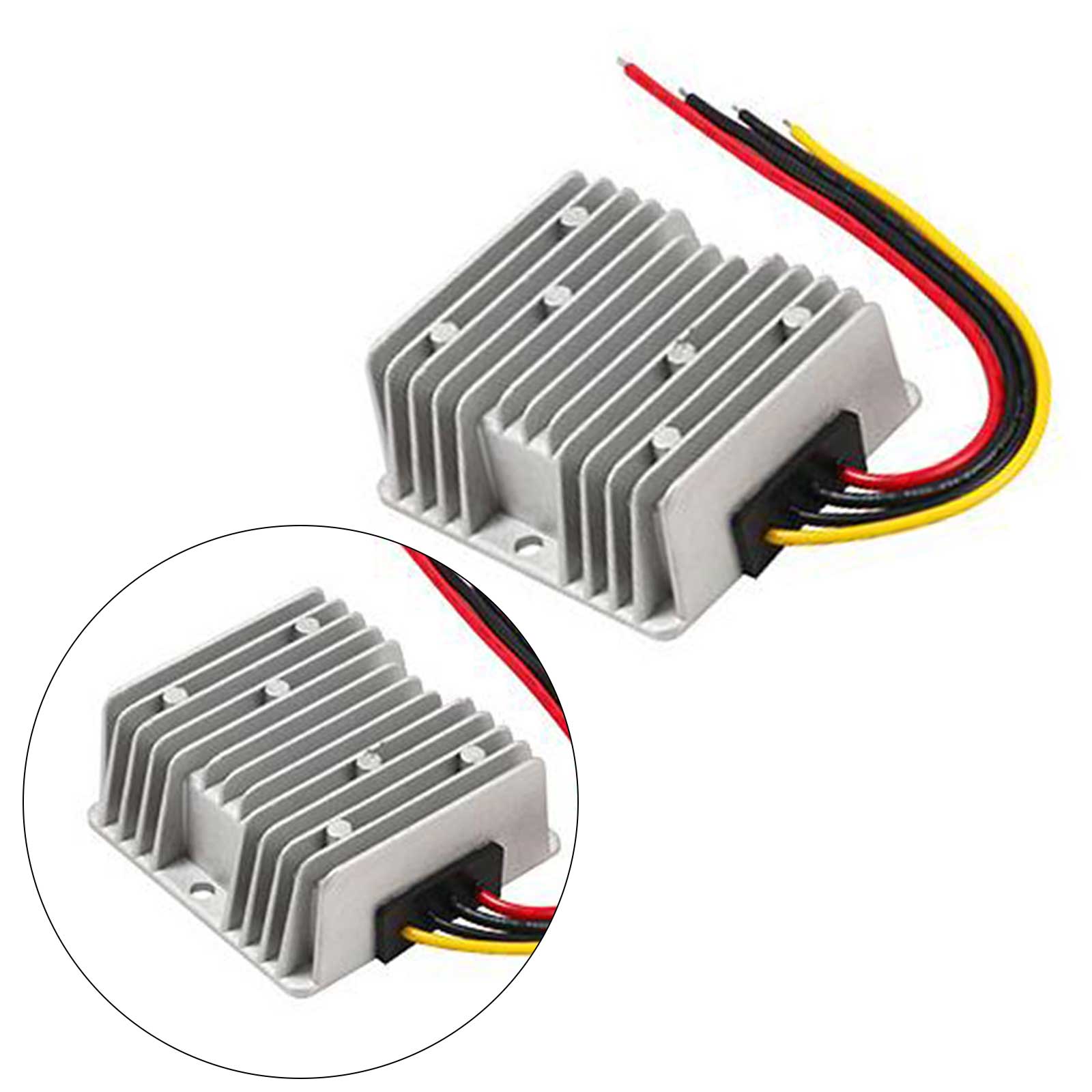 DC-DC Step Down Converter 20-72V to 12V 3A 36W, IP68 Waterproof Power Regulator for Golf Cart, Boat & Solar