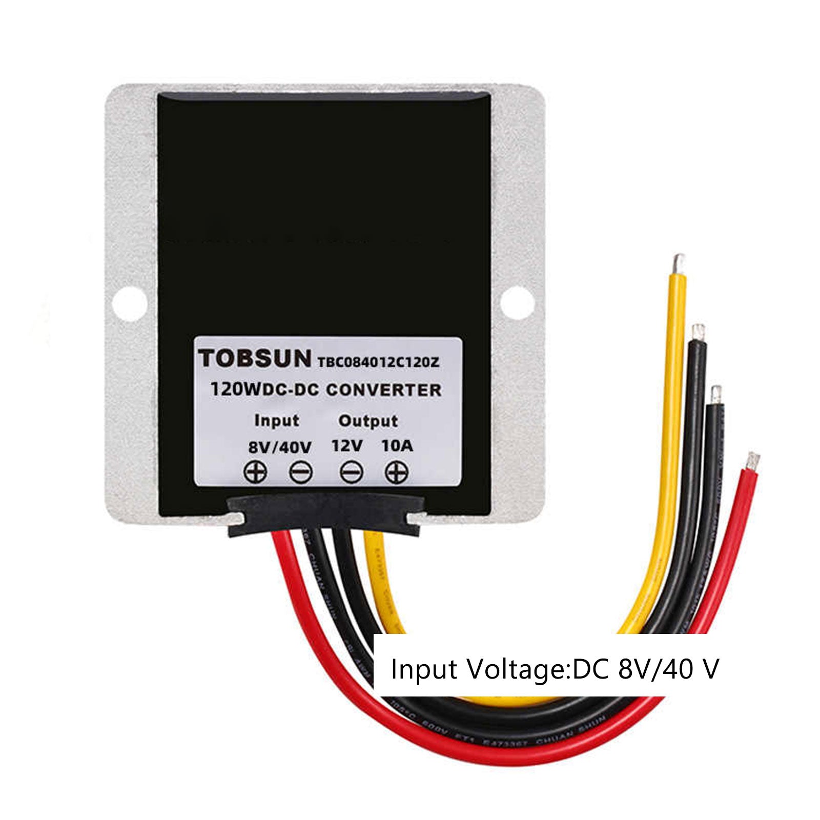 DC-DC Step Down Converter 20-72V to 12V 3A 36W, IP68 Waterproof Power Regulator for Golf Cart, Boat & Solar