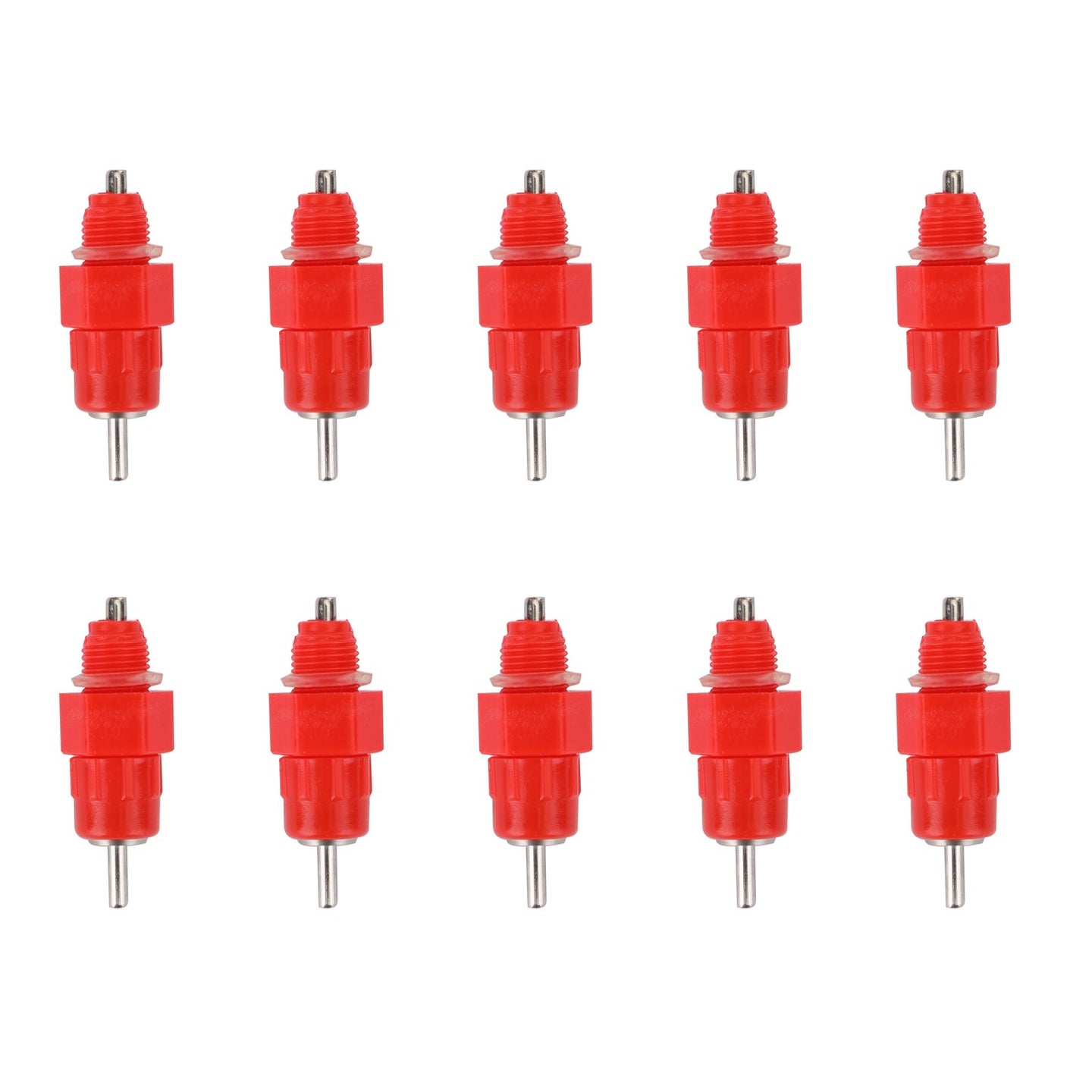 10 Pcs Water Nipple Valves Auto Drinker Waterer Feeder Poultry Chicken Duck Bird