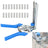 Hog Ring Plier & 600xM Clips Jaws Tool Staples Chicken Mesh Wire Cage US