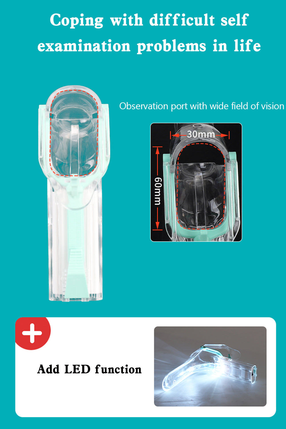 LED Female Privates Vaginal Speculum Illuminated Vaginal Expander With Light (Copy)