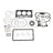 Complete Cylinder Head Kit for Kubota D902 Engine, Fits RTV900 & ZD323, with Gaskets & Valve Springs, Replaces 1G962-03045