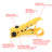 Coaxial Cable Compression Tool Kit with Crimper & Stripper for RG59, RG6, RG11 F-Type Connectors