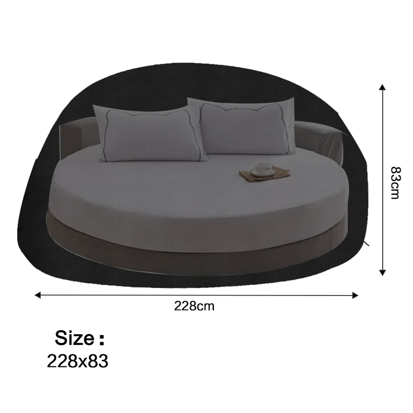 Heavy Duty Waterproof Outdoor Sofa & Chair Cover – Garden Patio Daybed Protection, Round