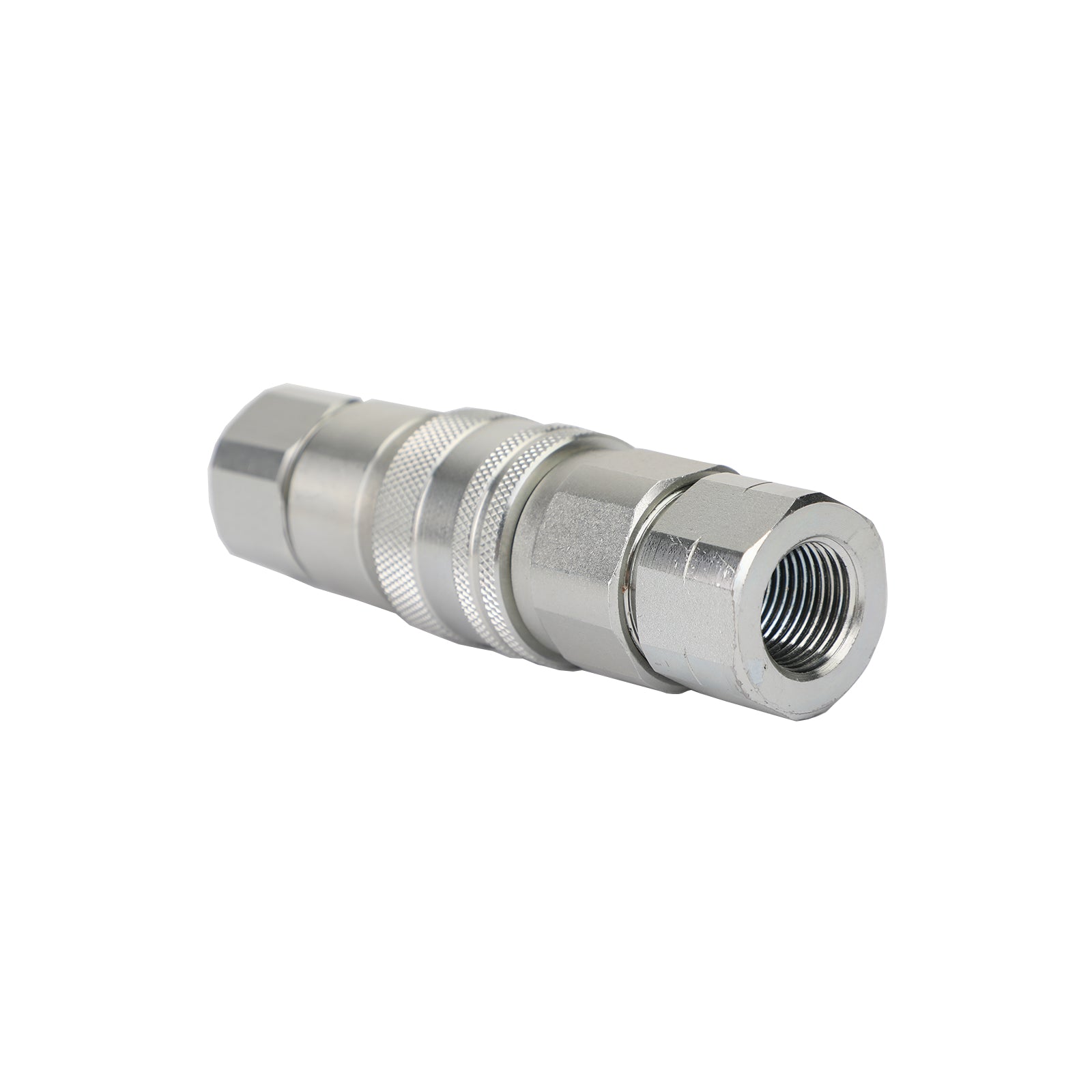 1/2  NPT Pair Hydraulic Flat Face Quick Coupler Skid Steer Fits Bobcat ISO 1602
