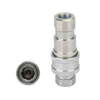 1 Sets 1/4 NPT ISO 7241-B Quick Disconnect Hydraulic Couplings / Couplers UE