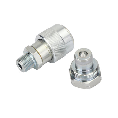 000 PSI High Pressure Hydraulic Quick Coupler Couplings Set 1Set NPT 3/8 10 US