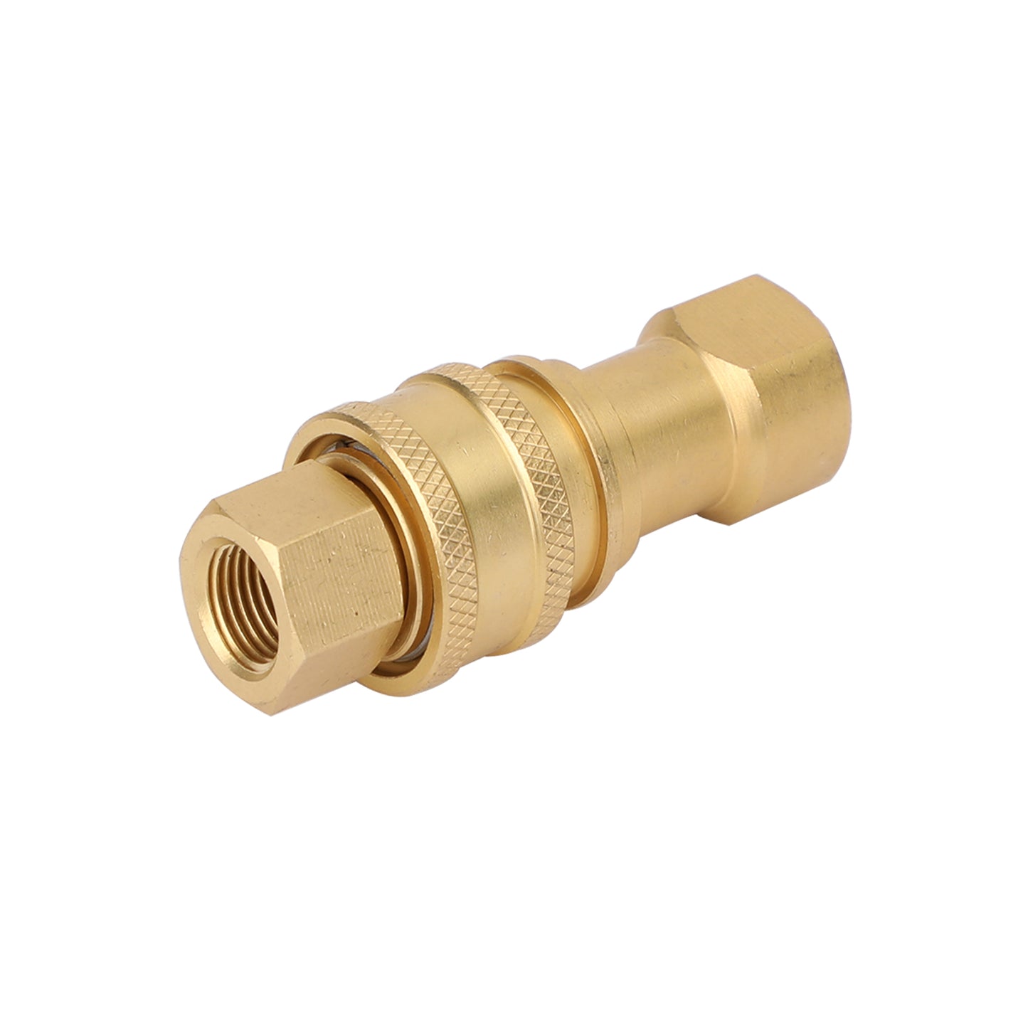 1 Sets 1/4 NPT ISO 7241-B Quick Disconnect Hydraulic Couplings/Couplers Brass E