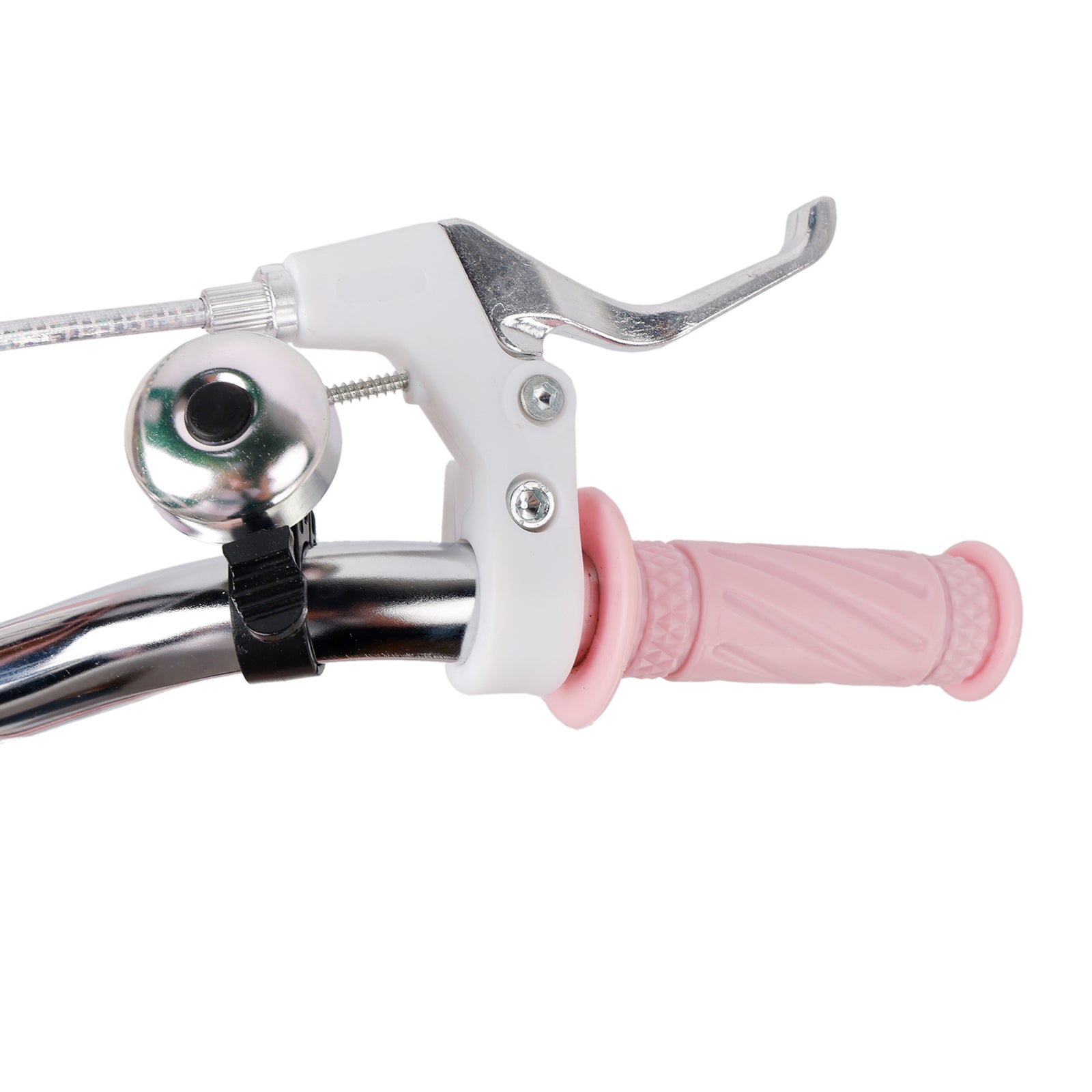 18" Child Bicycle Girls Bike with auxiliary wheels & Rack & Basket Pink