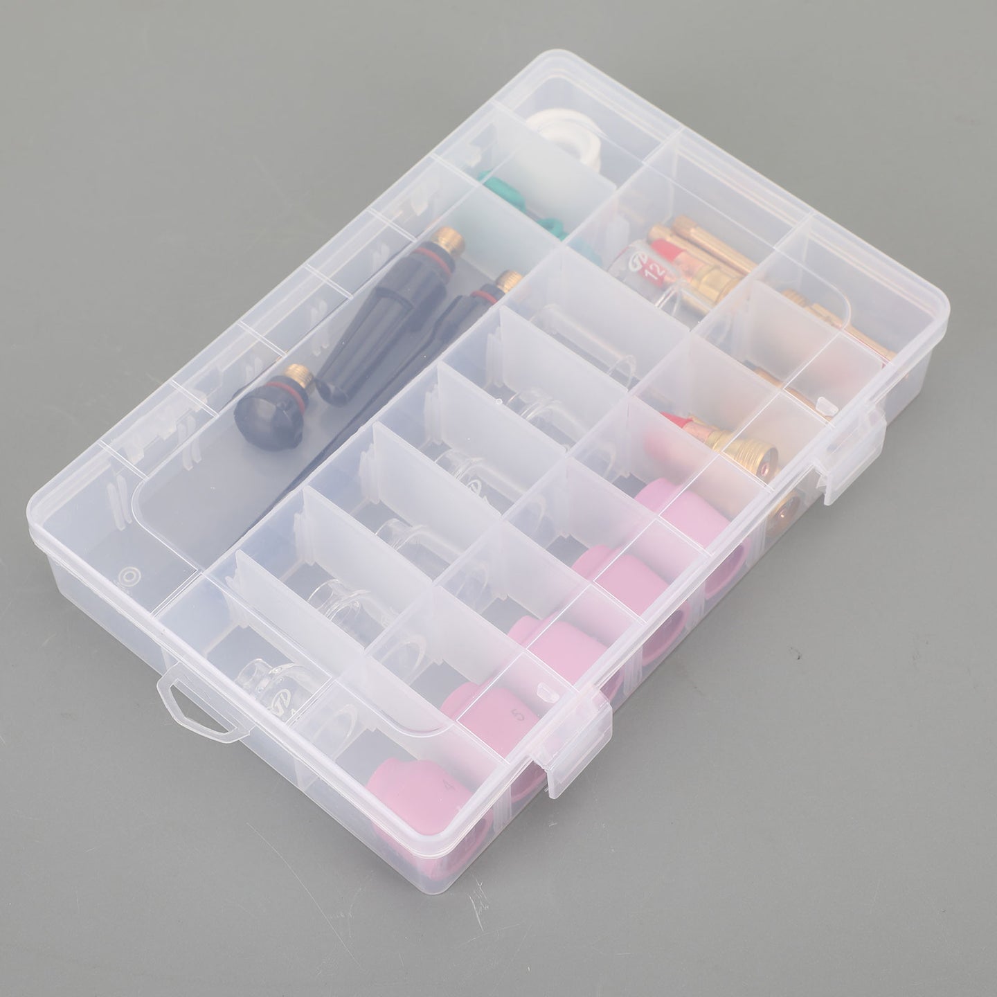 40Pcs TIG Welding Torch Stubby Gas Lens Glass Cup Kit For WP-17/18/26