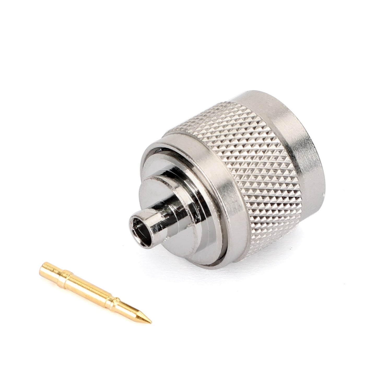 10Pcs N Solder Plug Male RF Connector Solder For Semi-rigid.141" RG402 Straight