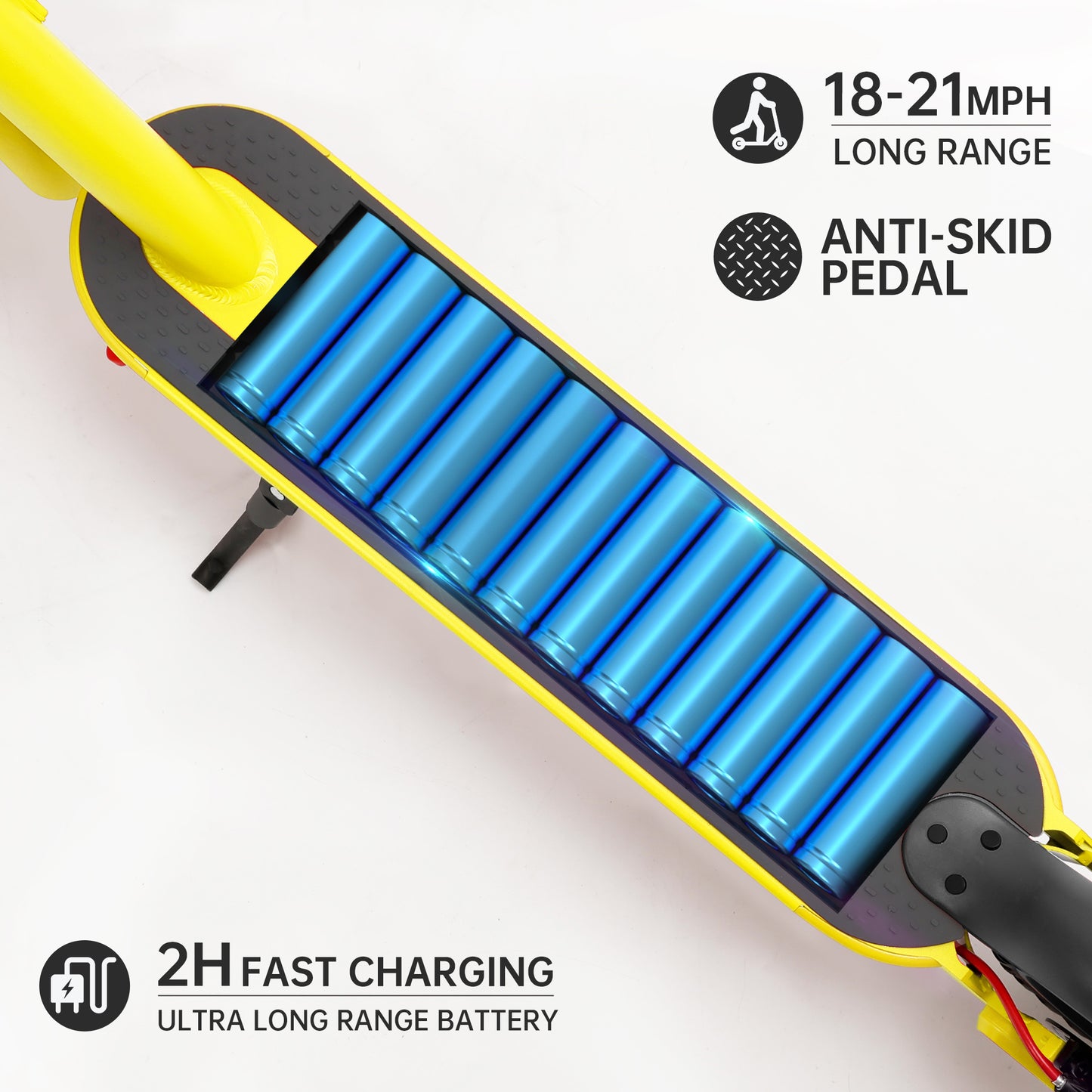 8.5" Folding Electric Scooter With app 350W 35KM Range 30km/h City Commute Yellow (Copy)