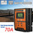 Battery Panel Dual USB 12/24V Solar Charger Controller 70A Regulator