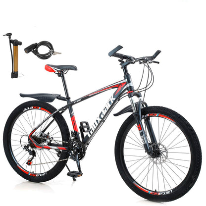 27.5 inches Wheels Adults Mountain Bike 21 Speed Bikes Bicycle MTB Black&Red