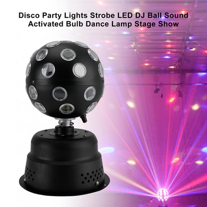 Disco Party Lights Strobe LED DJ Ball Sound Activated Bulb Dance Lamp Stage Show