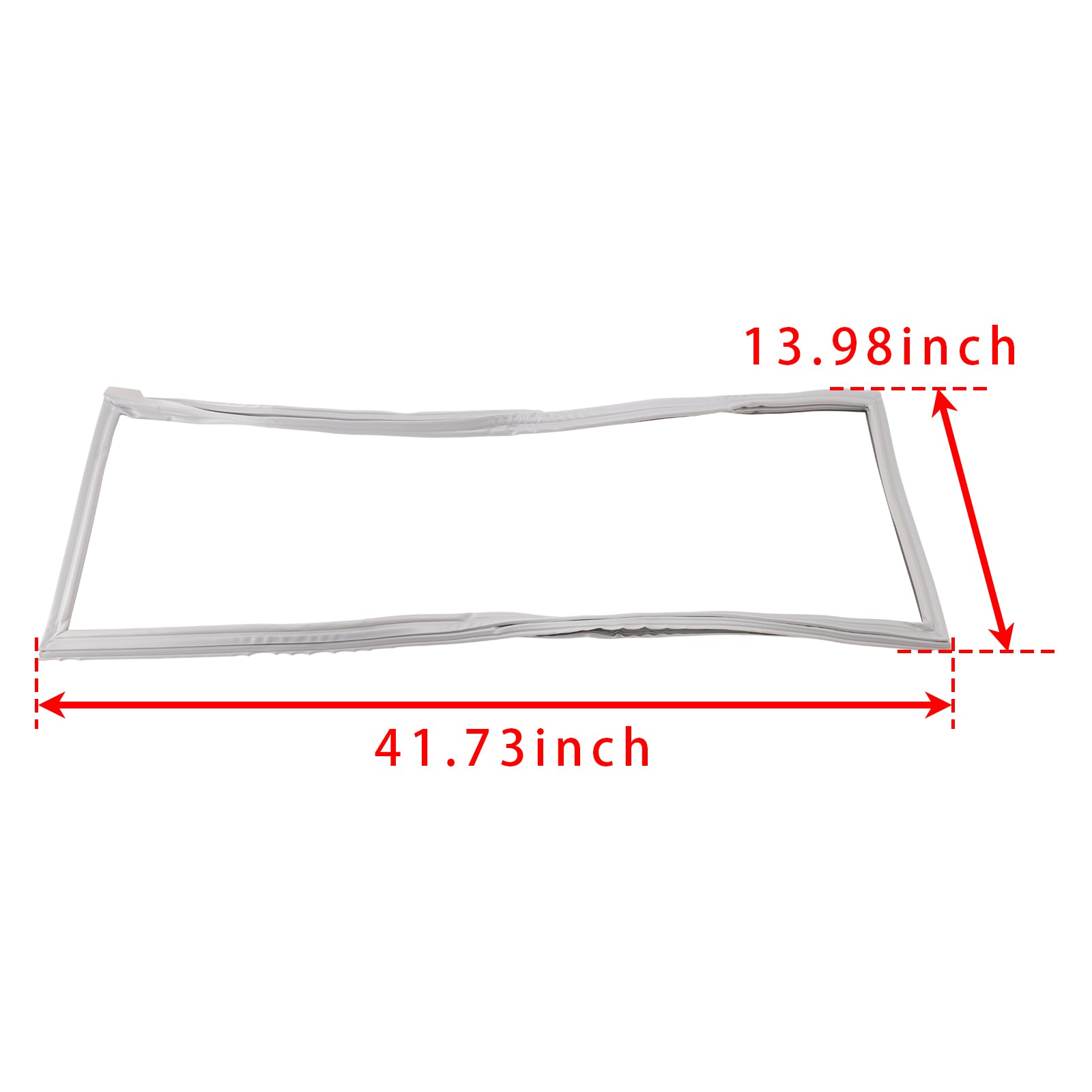 W10830048 Left Side Door Gasket for Kenmore French Door Refrigerators, Replaces AP6027227 (Gray)