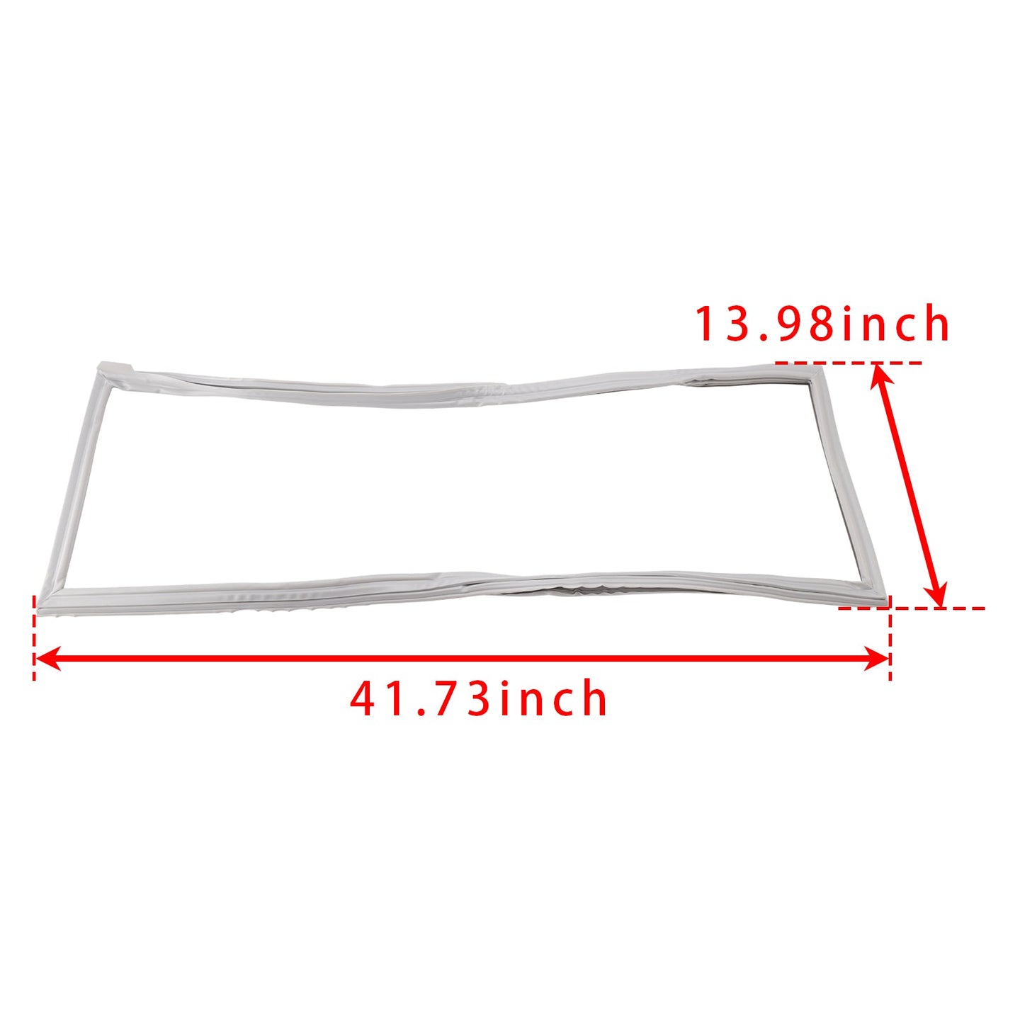W10830048 Left Side Door Gasket for Kenmore French Door Refrigerators, Replaces AP6027227 (Gray)