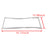 W10830048 Left Side Door Gasket for Kenmore French Door Refrigerators, Replaces AP6027227 (Gray)